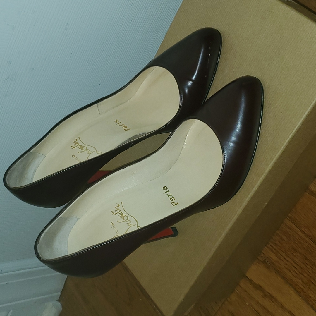 Christian Louboutin Oxblood Pigalle Pumps 100mm
